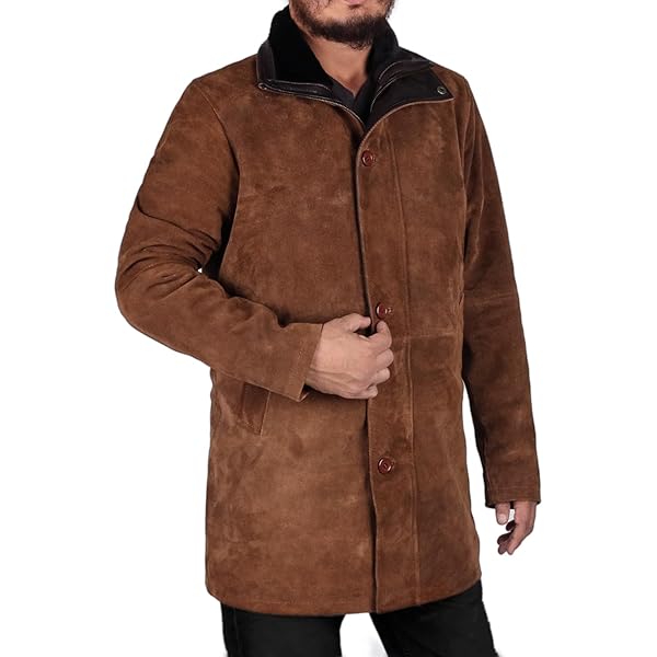 CHICAGO-FASHIONS Mens Mire Robert Taylor Sheriff Walt Brown Jacket